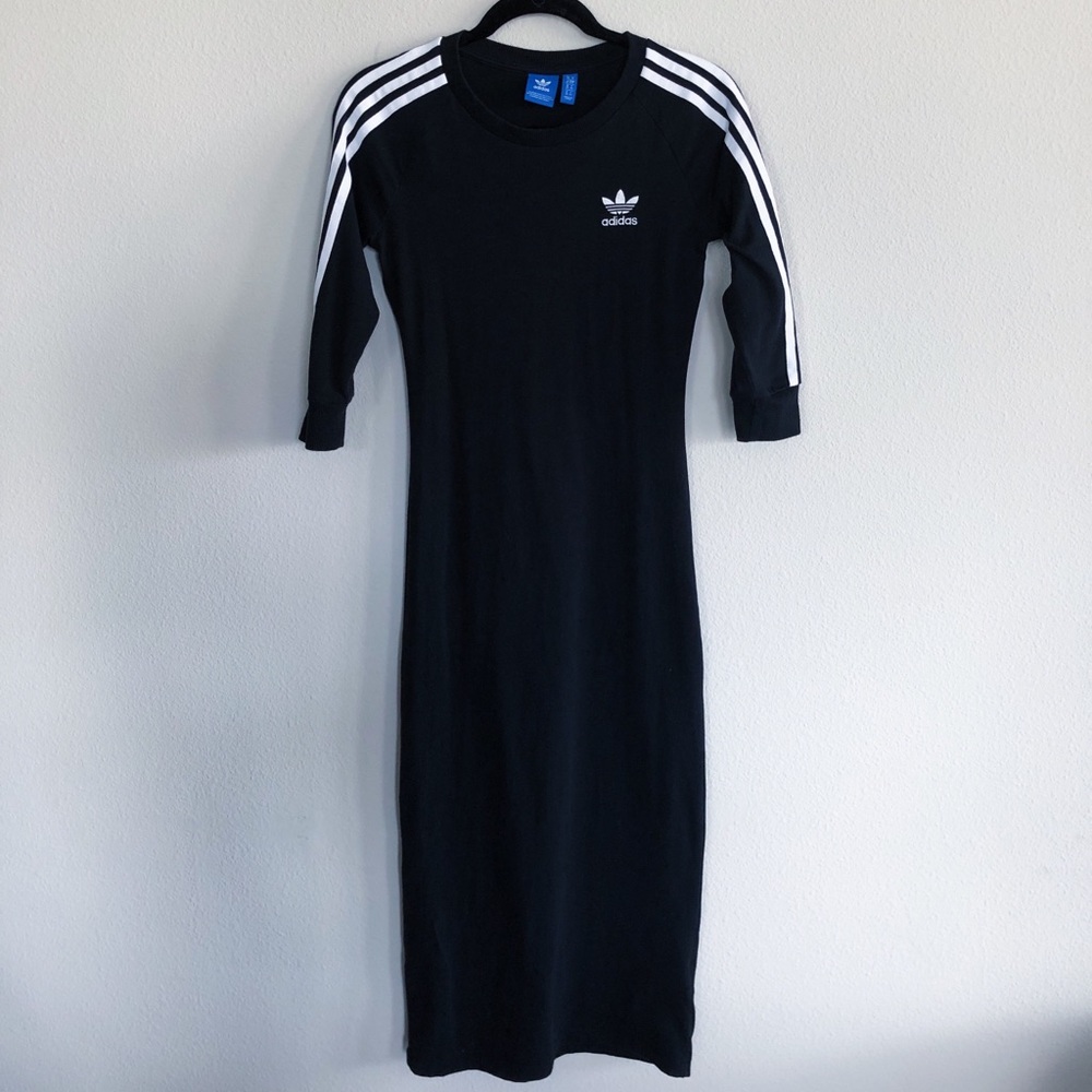 Adidas Originals Three Stripe Maxi Dress